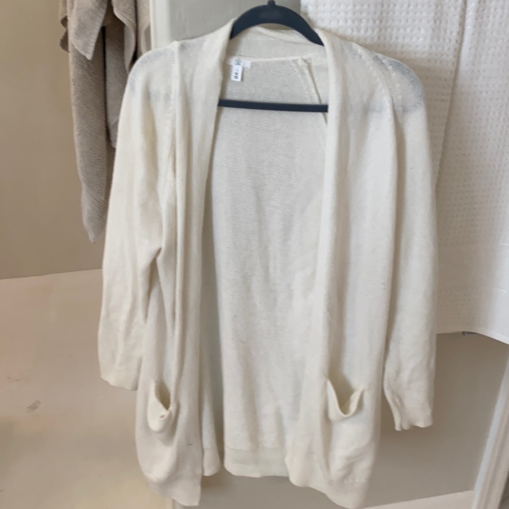 BP white cardigan